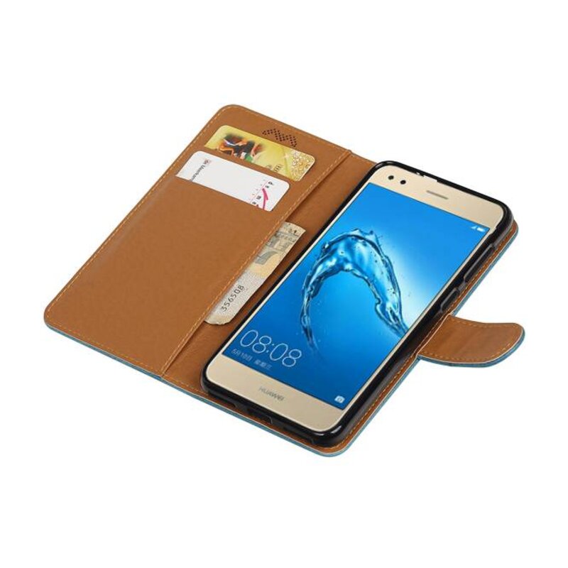 Huawei P9 Lite Mini Etui portefeuille Etui portefeuille d.blauw