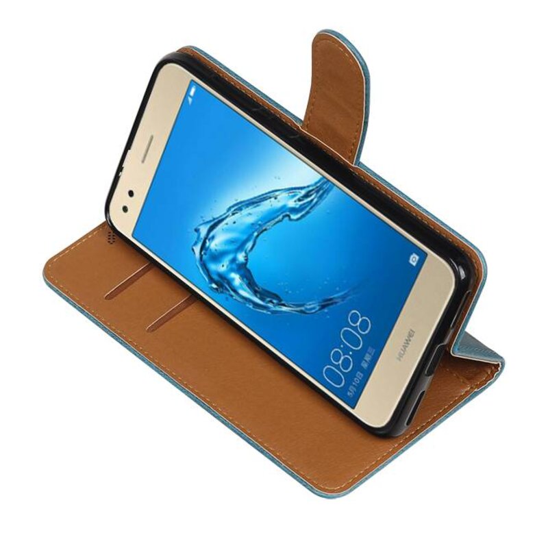 Huawei P9 Lite Mini cassa del raccoglitore della cassa del raccoglitore d.blauw