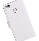 Huawei P9 Lite mini Portemonnee hoesje wallet case Wit