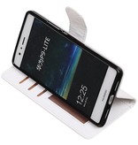 Huawei P9 Lite Mini Portafoglio Caso Caso Bianco