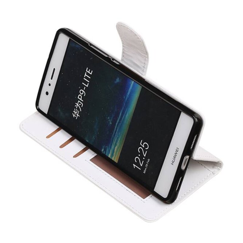 Huawei P9 Lite Mini caja de la carpeta Monedero caja blanca