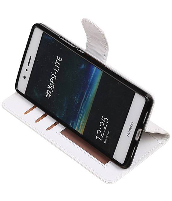 Huawei P9 Lite Mini Portafoglio Caso Caso Bianco