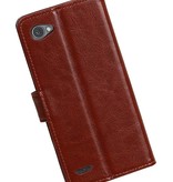 LG Q8 Wallet case booktype wallet case Brown