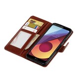 LG Q8 Wallet Fall Buchtyp Mappenkasten Brown