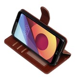 LG Q8 Wallet tilfælde bog typen tegnebog sag Brown