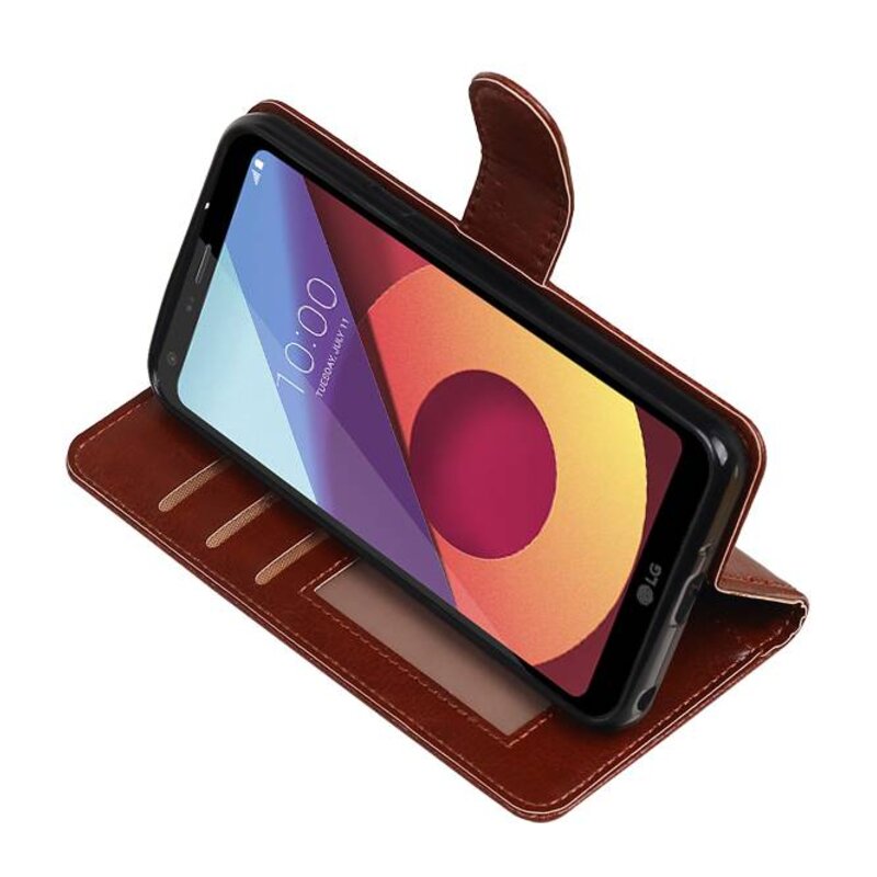 LG Q8 Wallet Fall Buchtyp Mappenkasten Brown