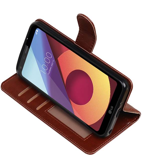 LG Q8 Wallet tilfælde bog typen tegnebog sag Brown