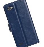 LG Q8 Wallet case booktype wallet case Dark Blue