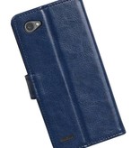 LG Q8 Wallet Fall Buchtyp Mappenkasten Dark Blue