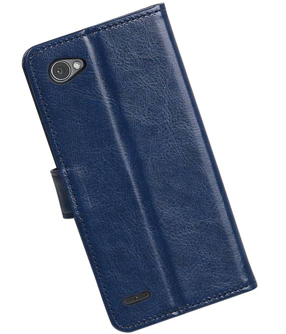 LG Q8 Wallet case booktype wallet case Dark Blue