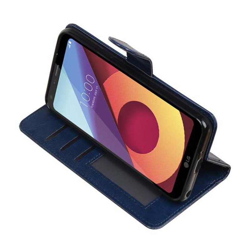 LG Q8 Wallet Fall Buchtyp Mappenkasten Dark Blue