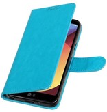 LG Q8 Wallet case booktype wallet case Turquoise