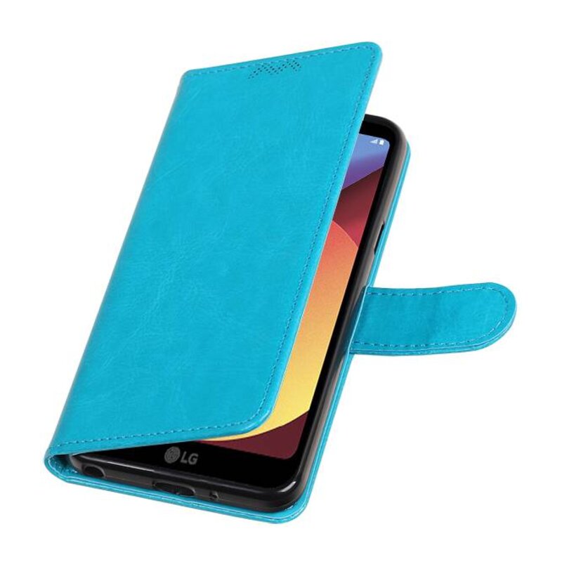 LG Q8 Wallet Fall Buchtyp Mappenkasten Turquoise