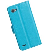 LG Q8 Wallet case booktype wallet case Turquoise