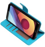 LG Q8 Etui portefeuille Type de livre étui portefeuille Turquoise