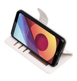 LG Q8 Wallet tilfælde bog typen tegnebog sag Hvid