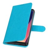 LG V30 caja de la carpeta caso de libros cartera turquesa