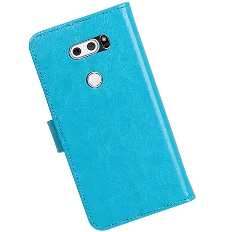 LG V30 Wallet tilfælde bog typen tegnebog tilfælde Turkis