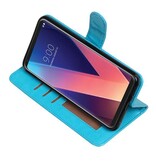 LG V30 caja de la carpeta caso de libros cartera turquesa