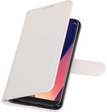LG V30 cassa del raccoglitore caso Tipo di libri portafoglio Bianco