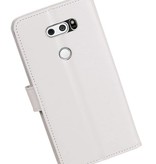 LG V30 cassa del raccoglitore caso Tipo di libri portafoglio Bianco