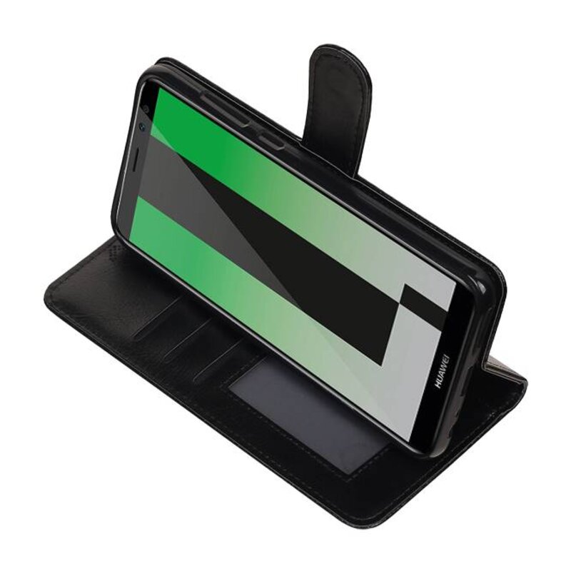 Huawei Mate-10 Lite Wallet Fall Booktype Brieftasche Schwarz