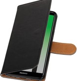 Huawei Mate-10 Pro Wallet Fall Booktype Geldbörse Schwarz