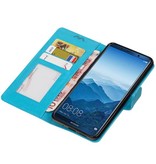 Huawei Mate 10 Pro Portemonnee hoesje booktype Turquoise