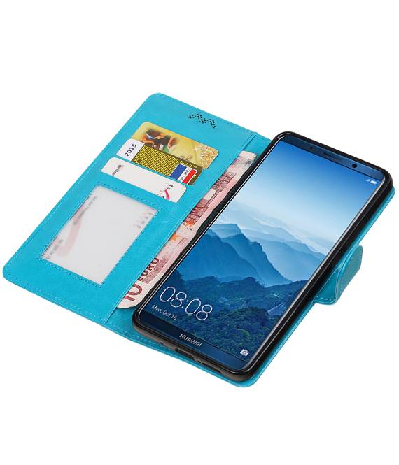 Huawei Mate 10 Pro Portemonnee hoesje booktype Turquoise