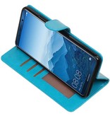 Huawei Mate 10 Pro Portemonnee hoesje booktype Turquoise