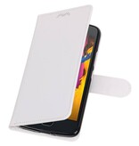 Moto G5s Wallet tilfælde bog typen tegnebog sag Hvid