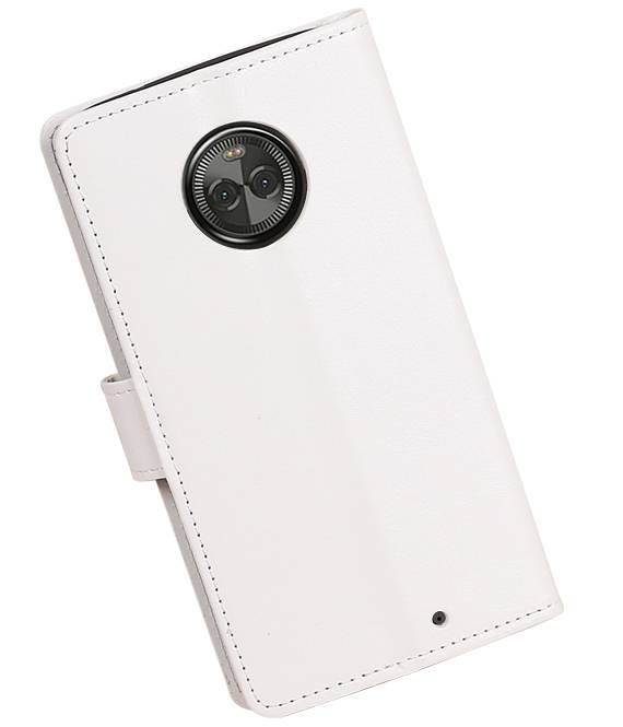 Moto X caso 4 Portafoglio tipo caso libro portafoglio Bianco