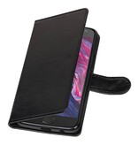 Moto X 4 Tegnebog tilfælde booktype Sort tegnebog sag
