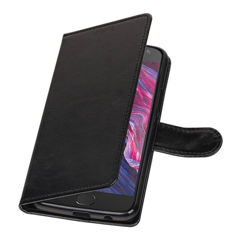 Moto X 4 Wallet Fall Booktype Black wallet Fall