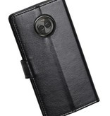 Moto X 4 Etui portefeuille booktype portefeuille noir cas