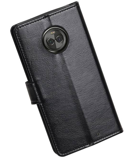 Moto X 4 Monedero caso Booktype carpeta de la caja Negro