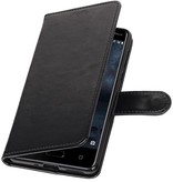 Nokia 5 della cassa del raccoglitore booktype caso Nero portafoglio