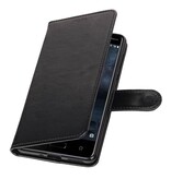 Nokia 5 Wallet Case booktype Sort tegnebog sag