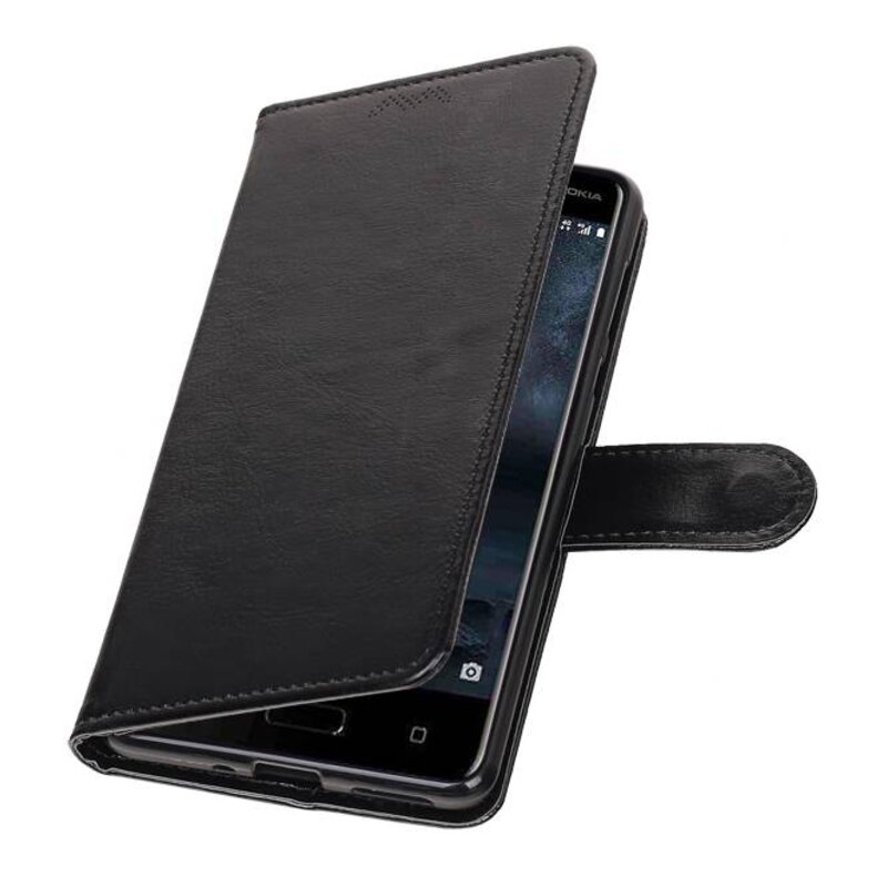 Nokia 5-Mappen-Kasten Booktype Black wallet Fall