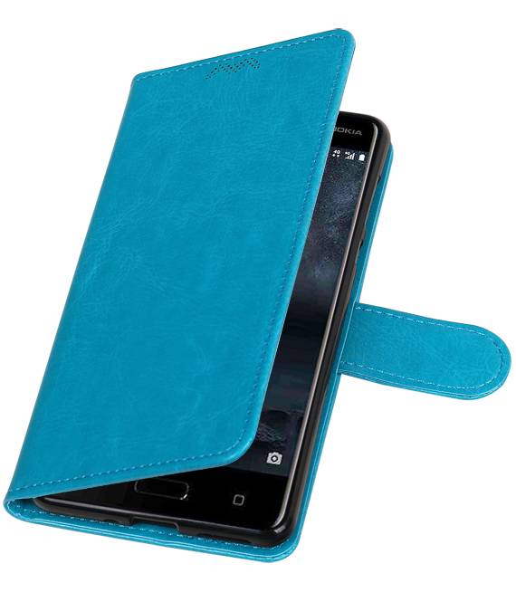 Nokia 5 Portemonnee hoesje booktype wallet case Turquoise