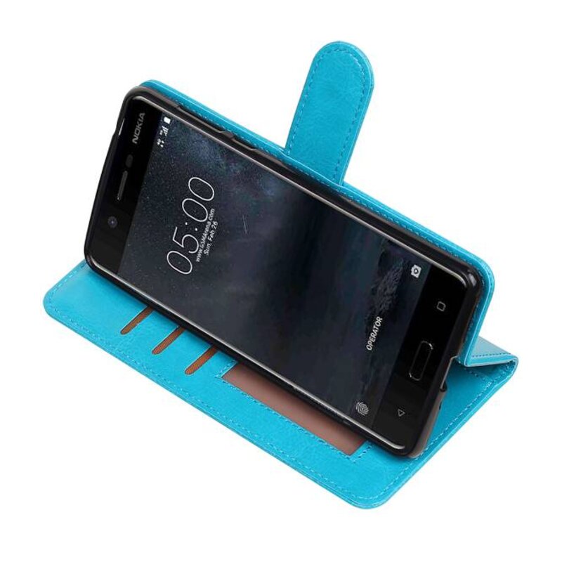 Nokia 5 Monedero caso Booktype caja de la carpeta de la turquesa