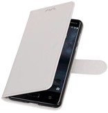 el caso de Nokia 5 carpeta del caso Booktype cartera blanca