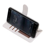 caso Nokia 5 della cassa del raccoglitore booktype portafoglio Bianco