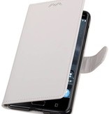 Nokia 6 Wallet Case booktype tegnebog sag Hvid