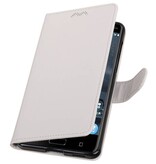 Nokia 6 Wallet Case booktype tegnebog sag Hvid