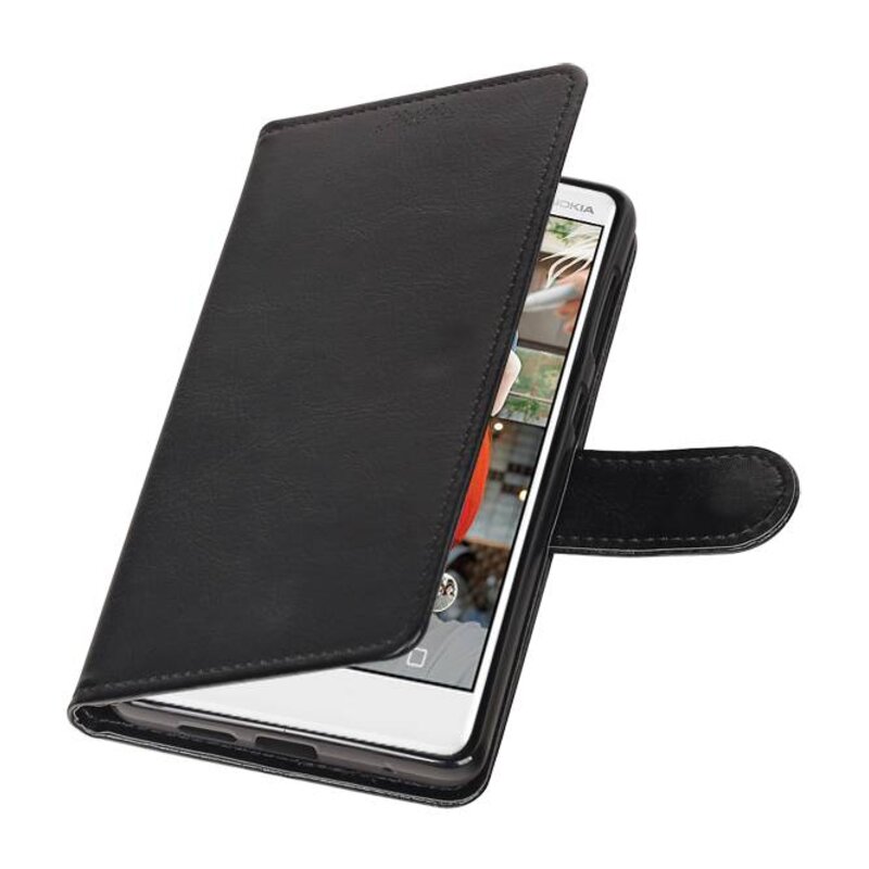 Nokia 7 Wallet case booktype wallet case Black