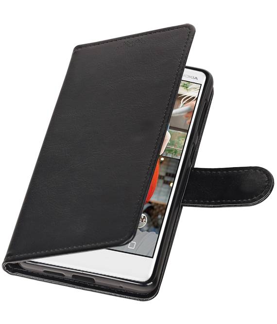 Nokia 7 Monedero caso Booktype carpeta de la caja Negro