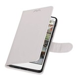 Nokia 7 Wallet tilfælde bog typen tegnebog sag Hvid