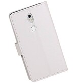 Nokia 7 Type de livre de cas wallet cas blanc