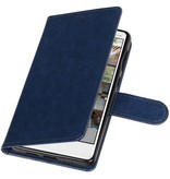 Nokia 7 Portemonnee hoesje booktype wallet case Donker Blauw